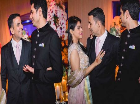 असिन का क्यूट रिसेप्शन रोमांस...लेकिन बीच में आए अक्षय