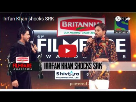 VIDEO: फिल्मफेयर अवार्ड का मंच.. शाहरूख खान- इरफान में जोरदार बहस!