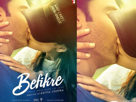 FIRST LOOK: रोमांस का नया नाम.. 'बेफिक्रे'.. रणवीर- वाणी का मोस्ट रोमांटिक KISS