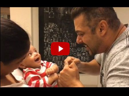 #ViralVideo: जे बात...6 महीने के भांजे को भी सुलतान बनाना सिखा रहे सलमान