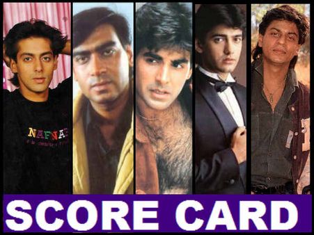 #ScoreCard: अक्षय 42, अजय 33, सलमान 29, शाहरूख 28, आमिर 23
