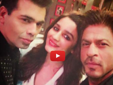 KoffeeWithKaran..देखें शाहरुख और करण ने किस तरह से आलिया की खिचाई की