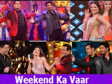 #Pics: बिग बॉस 10 में सनी लियोन के साथ ऐसा शरमाए शाहरूख - सलमान!