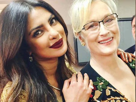 प्रियंका चोपड़ा ने शेयर की मेरिल स्ट्रीप के साथ सेल्फी