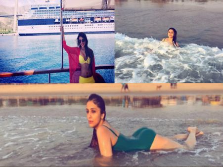 गोवा बीच पर आइटम गर्ल का हॉट अंदाज, तस्वीरों ने मचा दी सनसनी