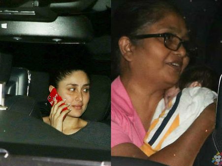 पहली बार मम्मी करीना के साथ निकले 'छोटे नवाब'.. सुपरक्यूट PICS