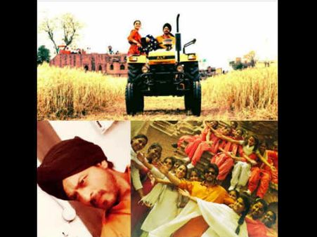 लहलहाते खेत..पंजाब...और शाहरुख खान एक बार फिर साथ साथ..तस्वीर