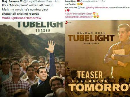 #TubelightTeaser : सलमान के लिए बेताब लोग..ट्विटर पर आ गई बाढ़