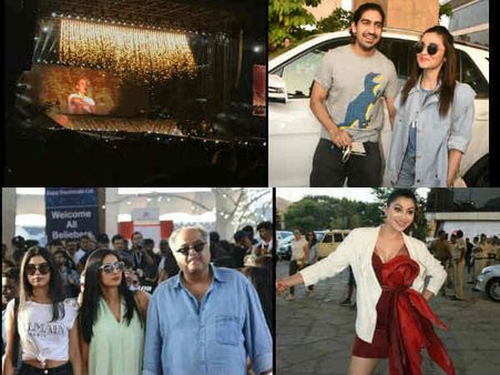 सिर्फ एक मेगास्टार जस्टिन बीबर ..सारे सुपरस्टार तो बस फैन थे