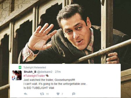 ''ब्लॉकबस्टर है ट्यूबलाइट.. सलमान खान ने हमारी ईद मुबारक कर दी..''