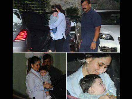लक्ष्य की बर्थडे पार्टी में चीफ गैस्ट बने नन्हें तैमूर..मम्मी करीना के साथ यूं आए नज़र