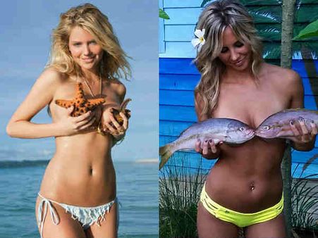 उतार दिए सारे कपड़े..सिर्फ मछलियों से ढ़का बदन..वायरल हो गईं तस्वीरें..आप भी देखें