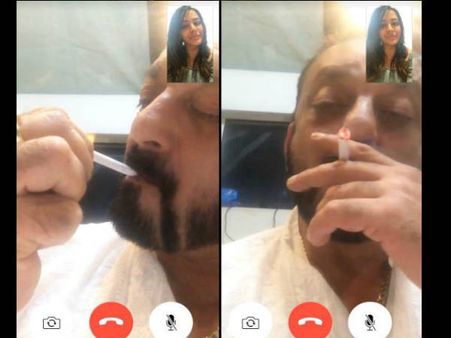 संजय दत्त की सिगरेट पीते तस्वीर बेटी त्रिशाला ने की शेयर..हो गई VIRAL