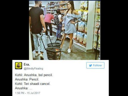 Oopss..अनुष्का ने पूछ ली ऐसी बात..विराट ने शादी कैंसिल कर दी..ट्विटर पर हलचल !