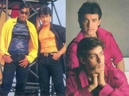 90s की तस्वीरें..आज के आमिर, सलमान और अजय देवगन को भूल जाएंगे आप