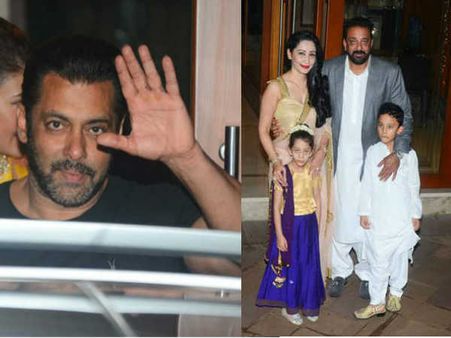 दीवाली पर खत्म हुई दूरियां..संजय दत्त की पार्टी में पहुंचे कुछ इस तरह पहुंचे सलमान