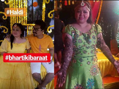 #BhartiKiShaadi: लाल से पहले हरी - पीली हो रही हैं कॉमेडियन भारती....टीवी की सबसे बड़ी शादी!