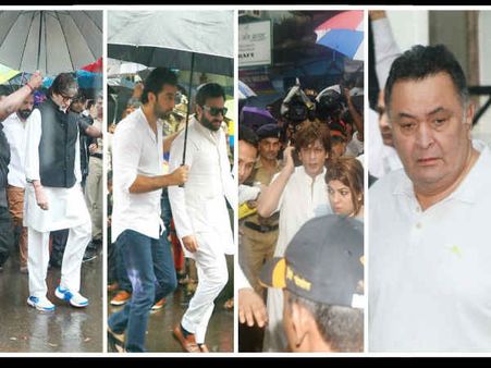 PICS..शशि कपूर के अंतिम संस्कार में पहुंचे बॉलीवुड स्टार्स..नम आखों से दी विदाई
