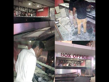 गुजरात के मल्टीप्लेक्स में करणी सेना का तांडव..तोड़फोड़..मारपीट और आग लगाई..