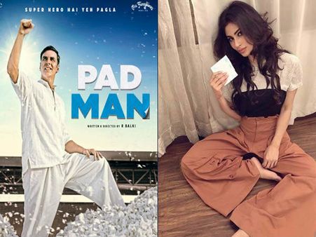 मौनी रॉय ने पूरा किया PADMAN चैलेंज, सैनेटरी नैपकिन के साथ शेयर की तस्वीर