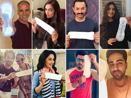 कैटरीना कैफ और आमिर के अलावा इन स्टार्स ने पूरा किया PADMAN चैलेंज