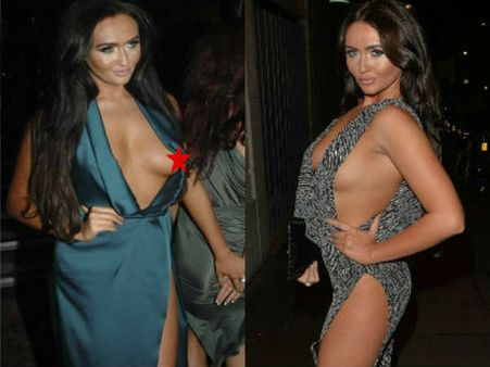 एक्ट्रेस ने जानबूझ कर दिखाया सबकुछ, खिसकी ड्रेस अकेले में देखें Pics