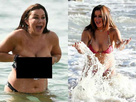 सबके सामने गिर गई बिकिनी, टॉपलेस हो गईं एक्ट्रेस, अकेले में देखें ये तस्वीरें