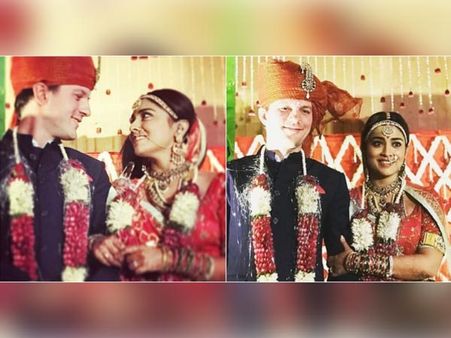 श्रिया सरन की शादी की फोटो हुई वायरल, रशियन ब्वायफ्रेंड से रचाई थी शादी