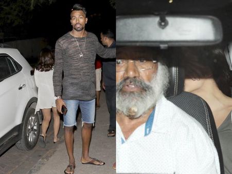 हार्दिक पांड्या और एली अवराम देर रात हुए स्पॉट, कैमरा देख एली ने छिपाया चेहरा