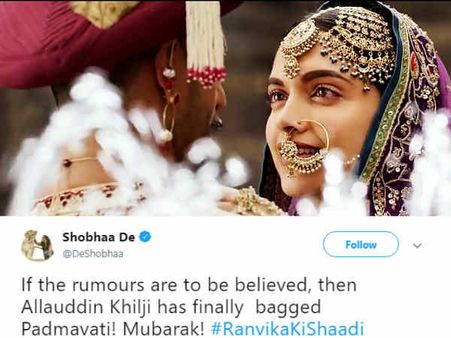 रणवीर दीपिका को गलती से इन्होंने दी शादी की बधाई, मचा हंगामा, VIRAL हो गई तस्वीर