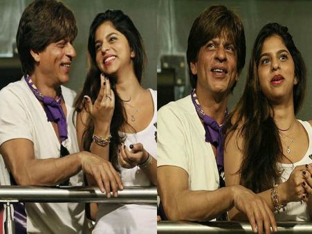 शाहरुख खान और सुहाना ने बढ़ाया केकेआर का हौसला, देखिए खूबसूरत तस्वीरें