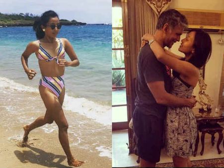 52 साल का दूल्हा- 27 साल की दुल्हन, बिकिनी में हनीमून की तस्वीरें वायरल.. Pics