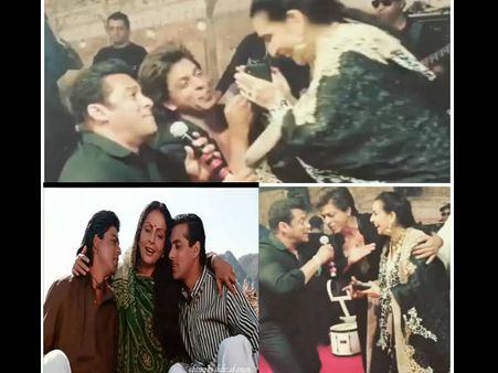 लौट आए करण अर्जुन : सोनम की मां के साथ शाहरुख और सलमान ने किया सुपरहिट सीन, Video वायरल