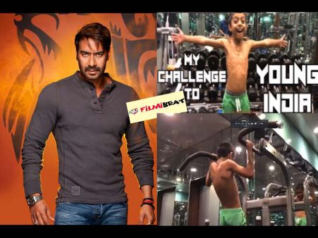 #HumFitTohIndiaFit : अजय देवगन के बेटे युग ने यंग इंडिया को जिम में पसीना बहाकर दिया चैलेंज