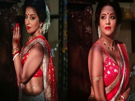 बंगाली दुल्हन बनने के बाद पति के साथ मोनालिसा का सेक्सी Video