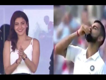 video: मैदान पर फिर दिखी विराट की आशिक मिजाजी, शतक मारकर अनुष्का की अंगूठी चूमी