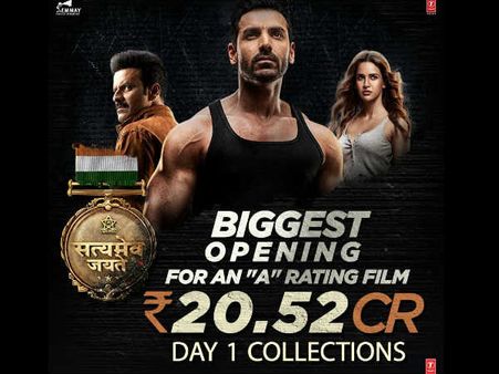 BOX OFFICE: जॉन अब्राहम की सत्यमेव जयते- ओपनिंग के साथ जबरदस्त रिकॉर्ड- सीधे नंबर 1