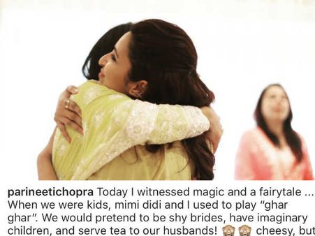 परिणीति ने शेयर की प्रियंका दीदी की सबसे प्यारी तस्वीर, बताया घर घर खेलते वक्त का मज़ेदार किस्सा