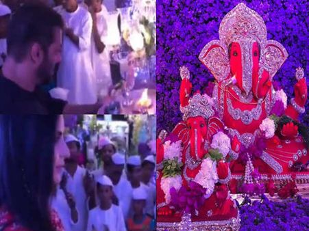 सलमान खान और कैटरीना कैफ ने कैसे की गणेश आरती, वायरल हो गया Video