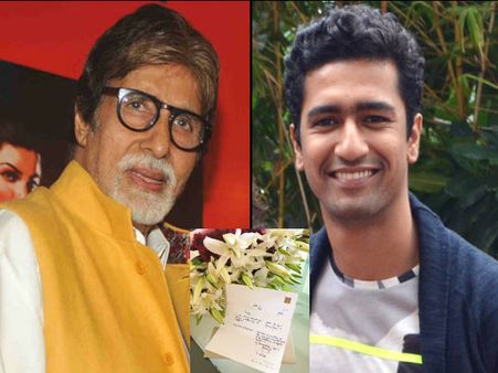 मनमर्जियां: अमिताभ बच्चन ने विकी कौशल को भेजा बुके और लेटर, खुशी से उछल पड़े अभिनेता