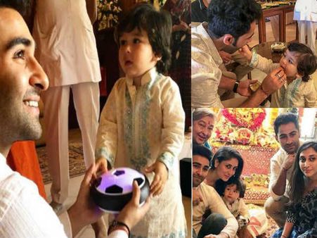 Pics & Videos गणेश महोत्सव में सब पर भारी पड़े तैमूर अली खान, क्यूट अदाएं बना देंगी दीवाना
