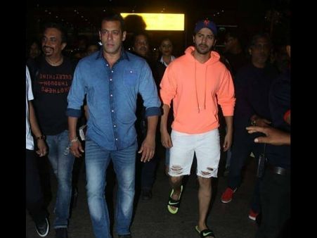 भारत: सलमान खान की फिल्म में सुपरस्टार की एंट्री! एयरपोर्ट पर साथ नजर आए वरुण धवन