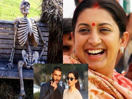 दीपवीर की शादी के बाद स्मृति ईरानी ने पोस्ट की कंकाल की तस्वीर, किया इतना बड़ा मजाक