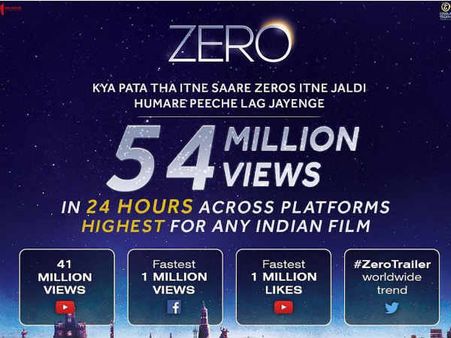 रिलीज होते ही- शाहरुख खान की 'ज़ीरो' ट्रेलर ने तोड़ दिया धमाकेदार RECORD