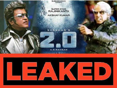 2.0 को झटका : रिलीज़ होने के 8 घंटे बाद HD क्वालिटी में LEAK हुई रजनीकांंत - अक्षय कुमार की फिल्म