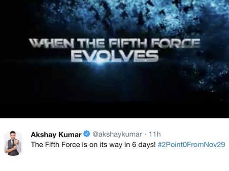 2.0 PROMO: रिलीज़ से छह दिन पहले, अक्षय कुमार ने शेयर किया बिलकुल ताज़ा प्रोमो