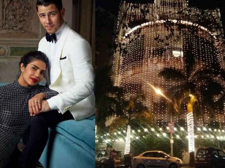 प्रियंका- निक Wedding: दुल्हन की तरह सजा प्रियंका चोपड़ा का घर, यहां देंखे तस्वीरें