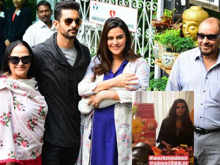 मां बनने के 10 दिन बाद ही काम पर पहुंचीं नेहा धूपिया, वायरल Photos ने चौंकाया