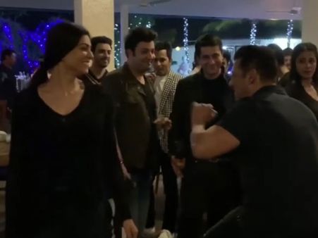 बर्थडे पर सुष्मिता सेन के साथ सलमान खान की मस्ती, Viral हुआ Cute वीडियो
