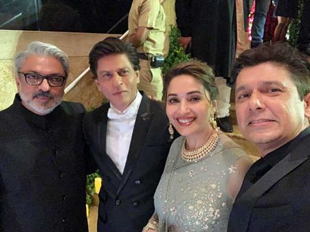 माधुरी, शाहरुख और संजय लीला भंसाली, सामने आई दीपवीर के रिसेप्शन की अनदेखी तस्वीर